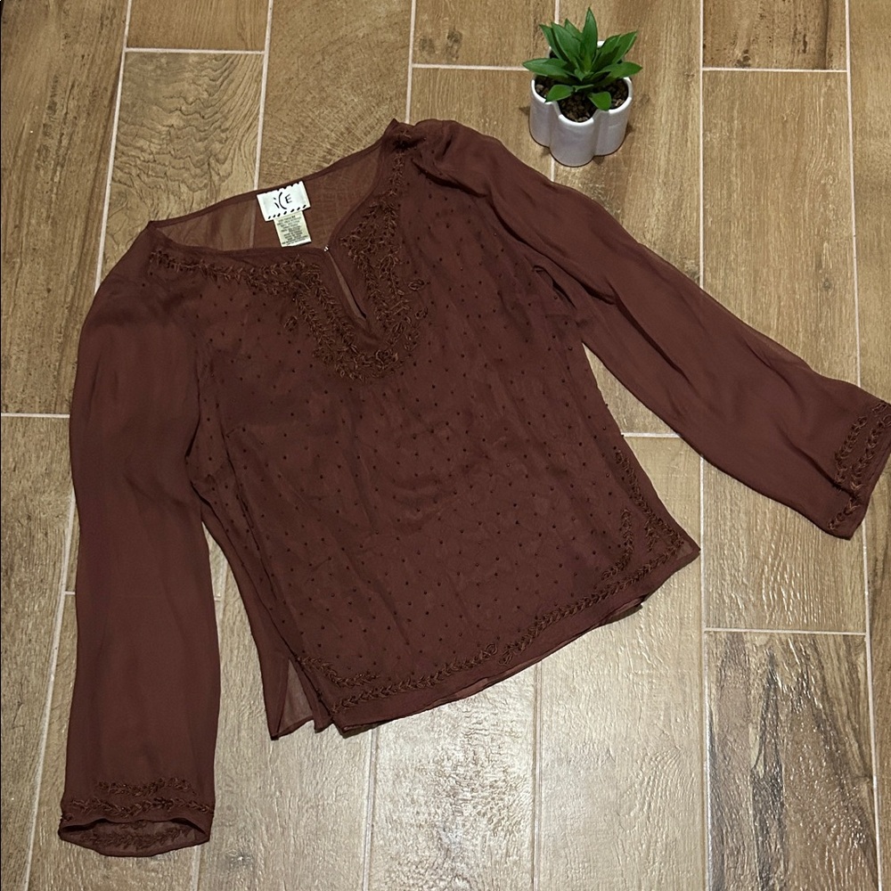 iCE 100% Silk Ladies Blouse